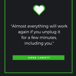 “Almost everything will work again if you unplug it for a few minutes, including you.”– Anne Lamott
