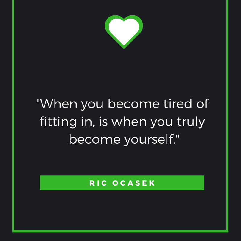 When you become tired of fitting in, is when you truly become yourself. Ric Ocasek