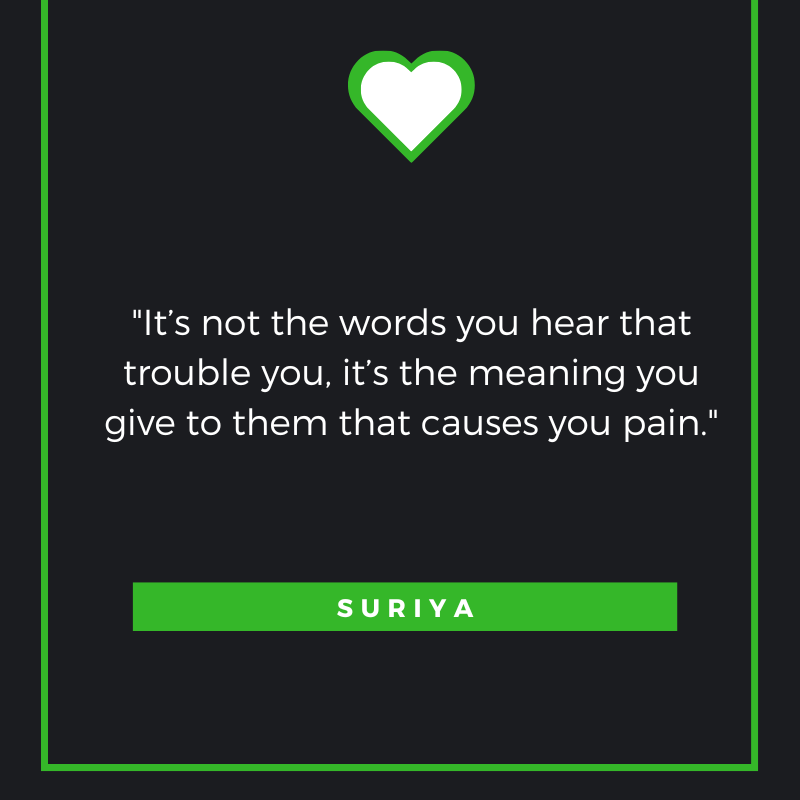 This is a quote about interpreting other people's words. 